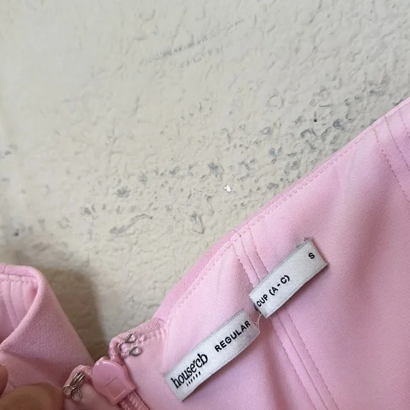 HOUSE OF CB 'Persephone' Rose Shadow‎ Strapless Corset Maxi NWOT size S